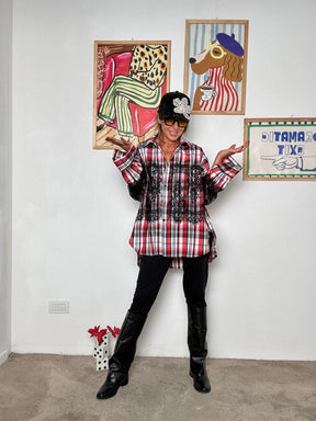 FEMALE - CAMICIA OVER BROOKLYN 157505 ROSSO FEMALE 