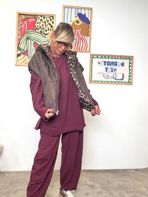 FEMALE - Piumino smanicato double face con interno animalier  pratico e super cool MORO HP9108DFGM/ MORO FEMALE 