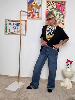 DEJA VU - Jeans donna a gamba dritta con risvolto  Pratici, cool, senza sforzo A25SO202/ JEANS DEJA VU 