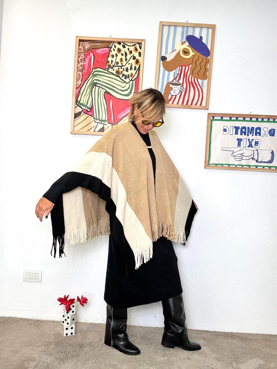 FEMALE - MANTELLA SOFT BLOCK  IL TUO ABBRACCIO DI STILE CO97000/ BEIGE/CREMA FEMALE 