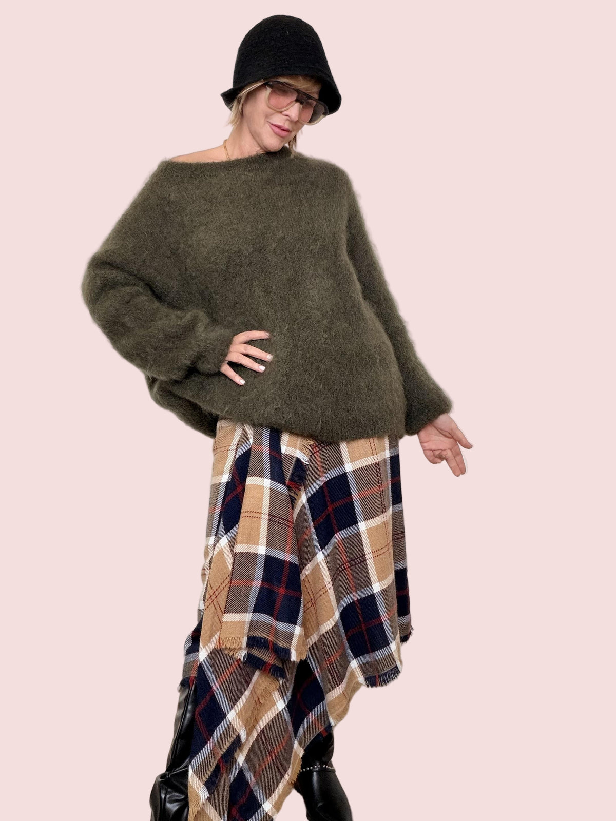 GONNA TARTAN SWING S38M1496/ FANTASIA CHECK SOUVENIR 