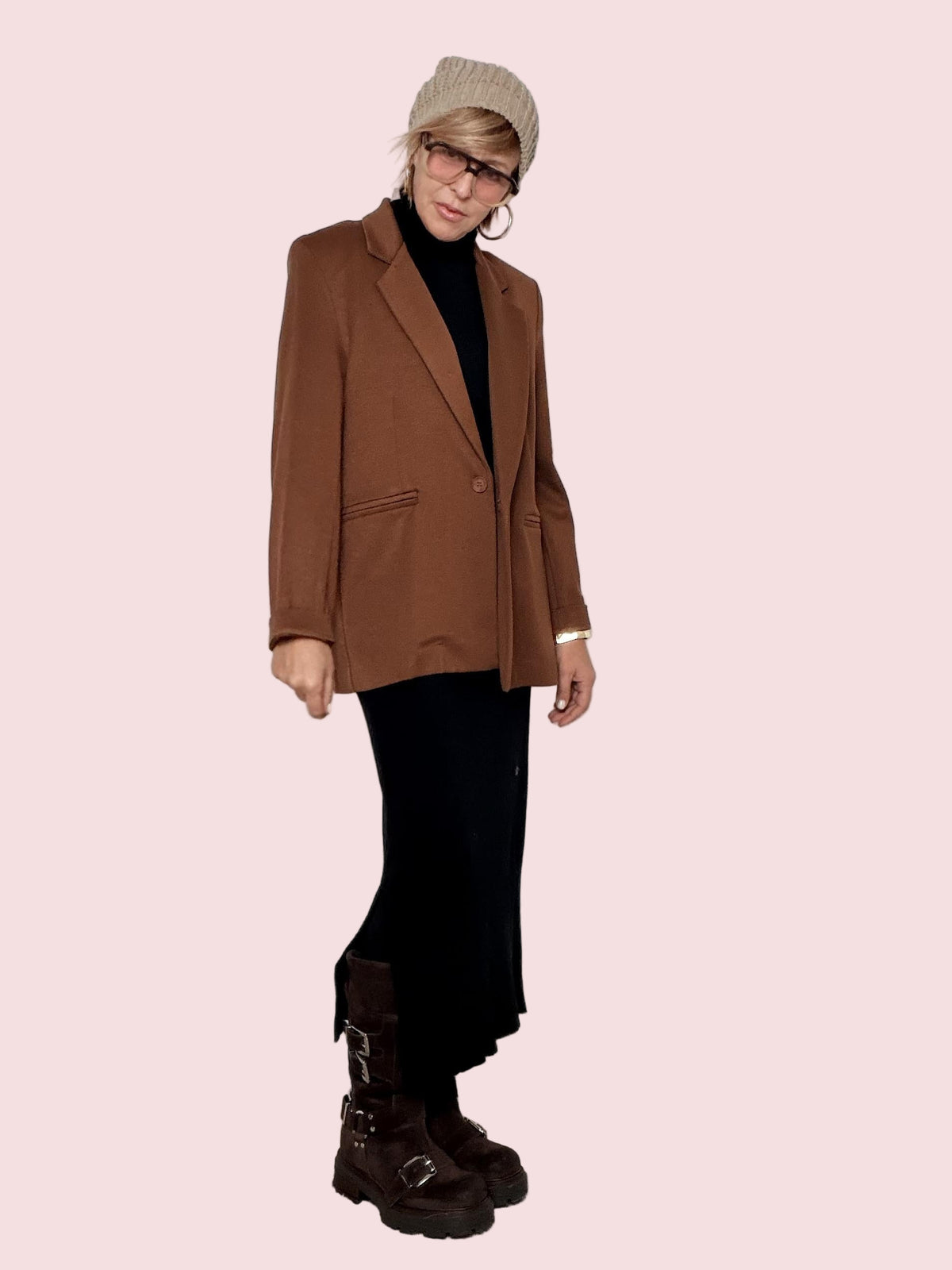 DEJA VU- GIACCA MORBIDA MONOBOTTONE A25FL605/ MORO DEJA VU 