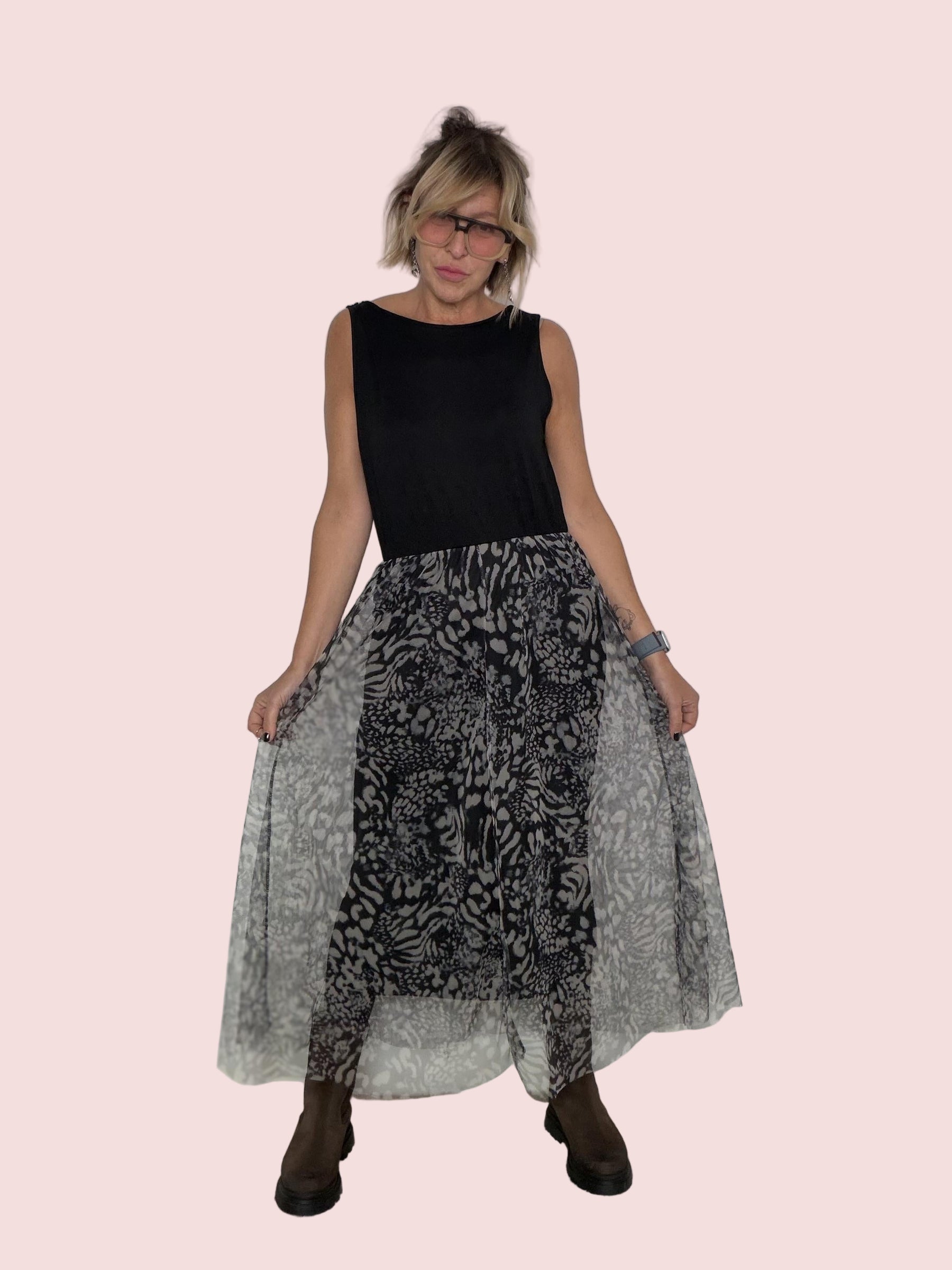 FEMALE - Abito Jungle Chic KAB3/ NERO FEMALE 