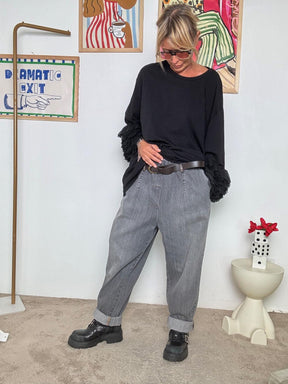 SUSY STAR - Jeans Soft Rebel  Oversize con Stile GRIGIO ST807554KAB/ GRIGIO SUSY STAR 