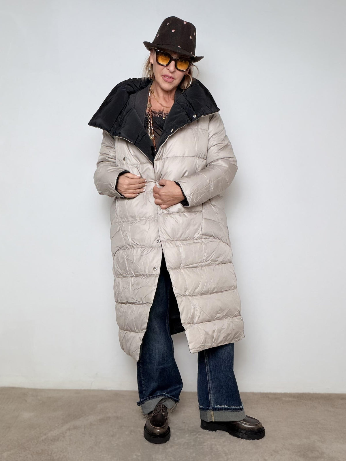 DEJA VU - PIUMINO DOUBLE MAGIC A25SO605/ NERO/FANGO DEJA VU 