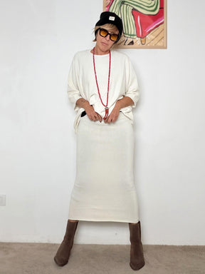 HAVE ONE - Gonna Maglia Soft Cream GNC-P011/ PANNA HAVE ONE 