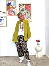 SUSY STAR - Cardigan donna verde lime oversize  morbido, trendy e super versatile ST572002/ VERDE SUSY STAR 