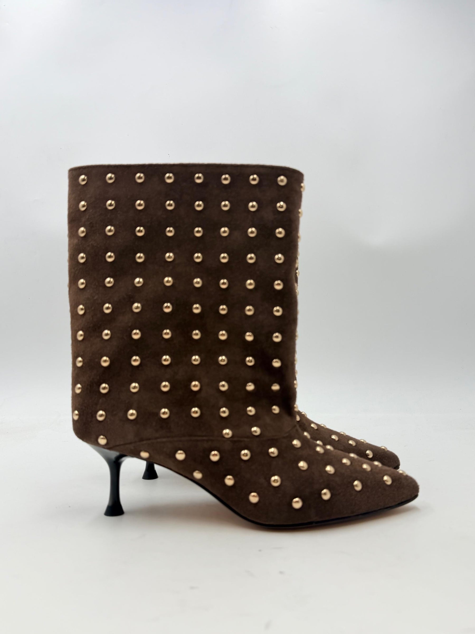 DIVINE FOLLIE - TRONCHETTO GOLDY STUDS AISHA2470/ MORO SUE DIVINE FOLLIE 