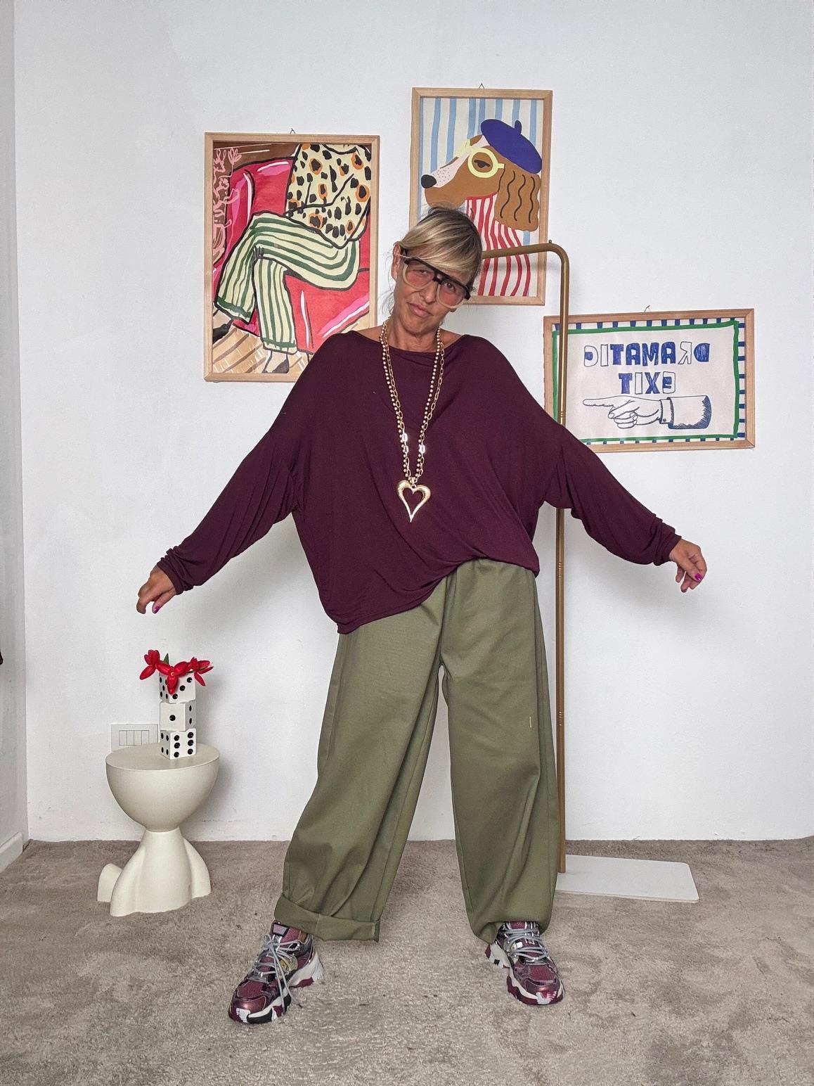 DEJA VU - MAGLIA BORDEAUX A25BU407/ BORDEAUX DEJA VU 