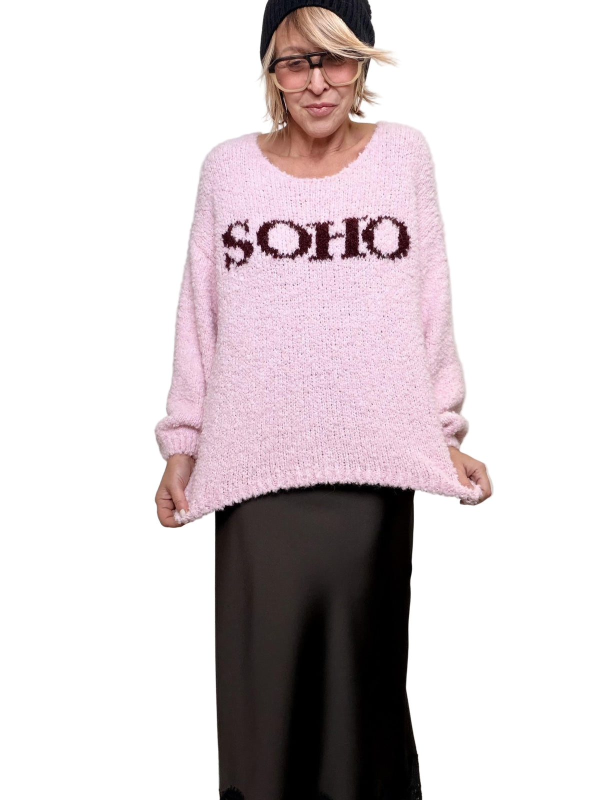 FEMALE - MAGLIA SOHO IN FILATO MORBIDO  URBAN CHIC A PROVA DI FREDDO ROSA 9620/ ROSA FEMALE 