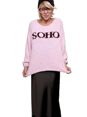 FEMALE - MAGLIA SOHO IN FILATO MORBIDO  URBAN CHIC A PROVA DI FREDDO ROSA 9620/ ROSA FEMALE 
