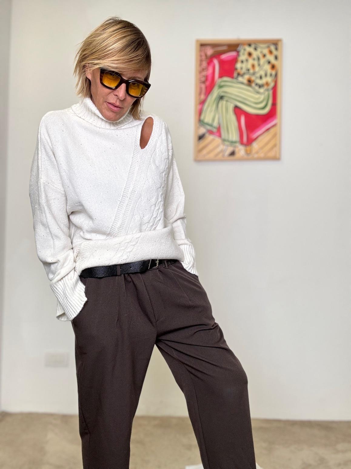 SUSY STAR - Pantaloni Relaxed Rebel NERO ST10025/ NERO SUSY STAR 