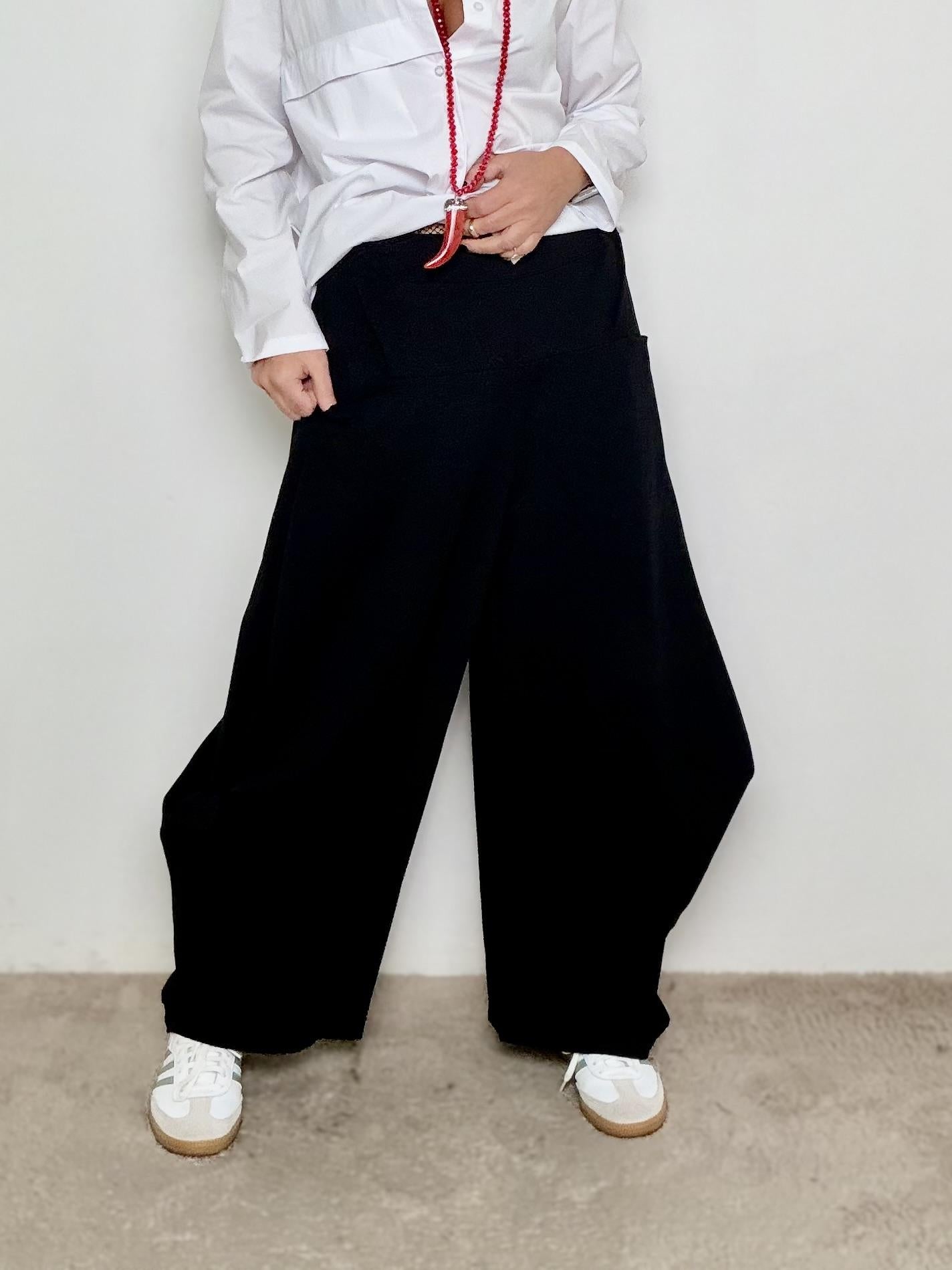 FEMALE - Pantalone Easy Flow 6550/ NERO FEMALE 