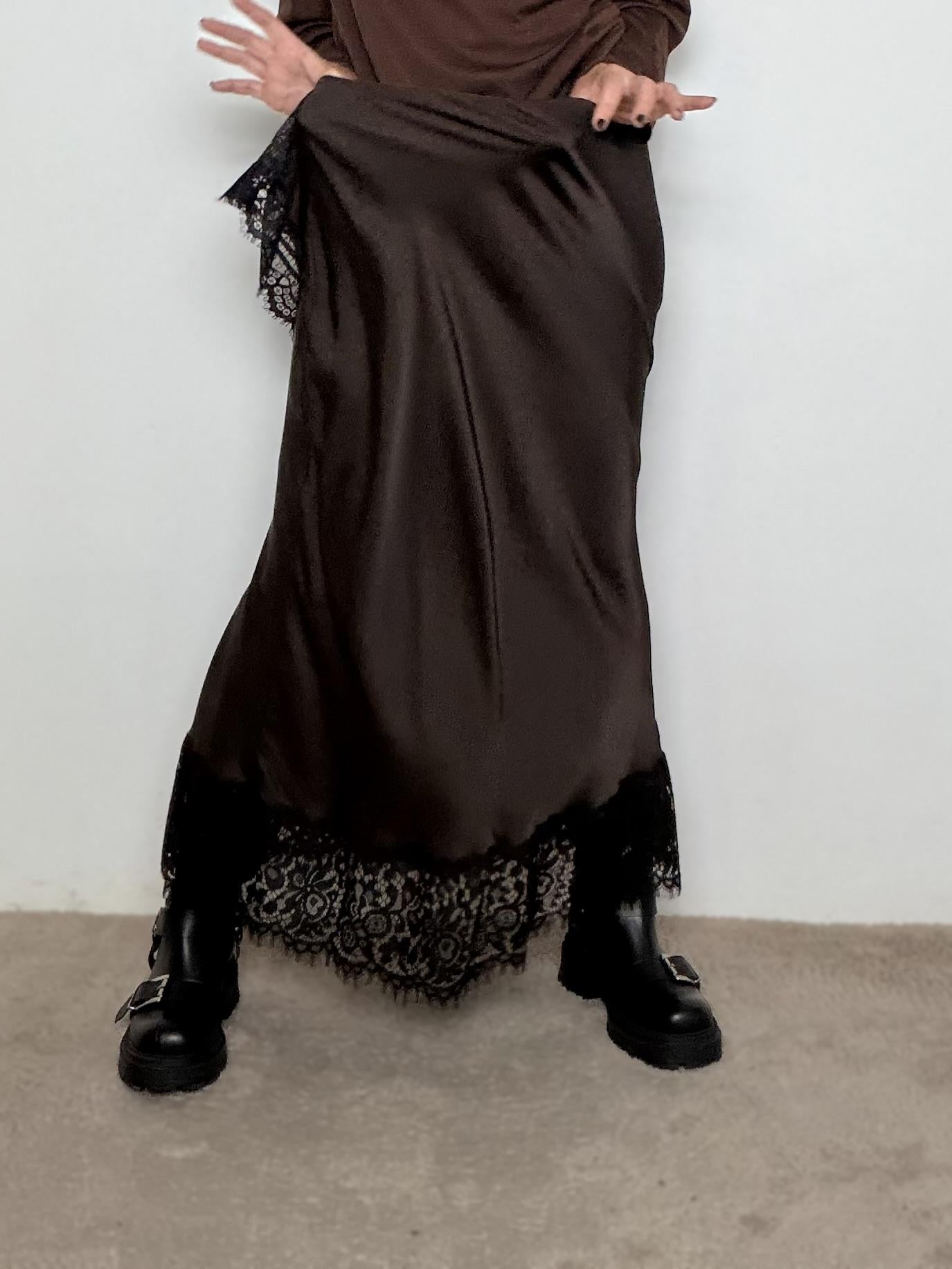 SUSY STAR -Gonna Satin Lace moro STLS1912/ MORO SUSY STAR 