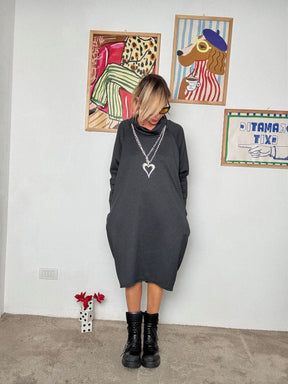 FEMALE - Abito Cratere  Minimal chic con personalità cosmica nero 36369FALETTI/ NERO FEMALE 