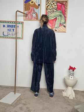 DEJA VU - Giacca in velluto a coste  Vintage vibes, spirito contemporaneo BLU A25LU607/ BLU DEJA VU 