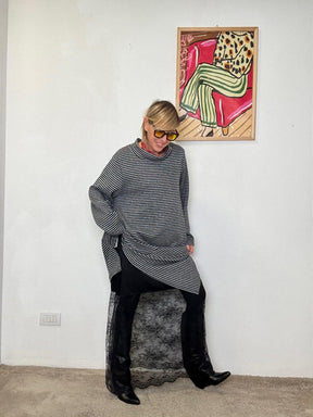 SUSY STAR - ABITO LAYER LOVE  DOPPIO STRATO, DOPPIO FASCINO GRIGIO STS7307/ GRIGIO SUSY STAR 