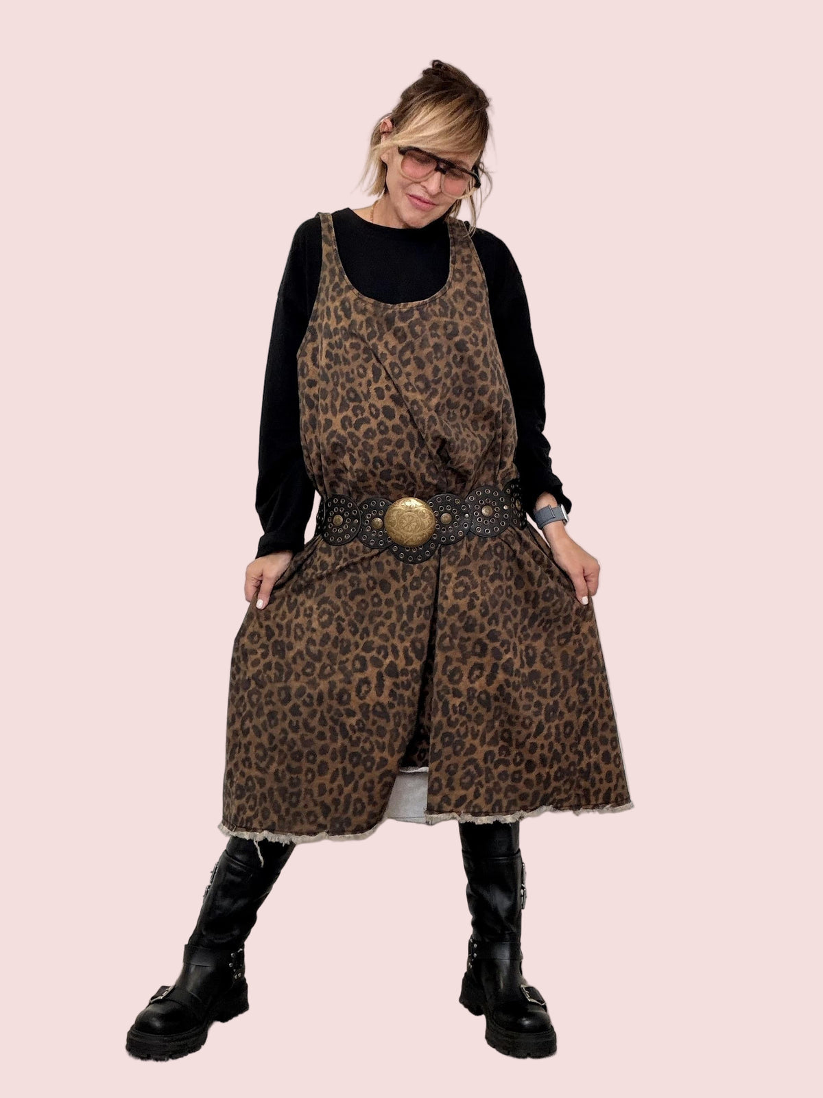 ABITO ANIMALIER CON FELPA BASIC ST3139/ MACULATO SUSY STAR 