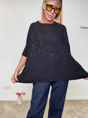 SUSY STAR - MAGLIA Gleam NERO STLZ66770/ NERO SUSY STAR 