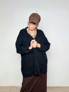 FEMALE - Cardigan Easy Mood ZM1358/ NERO FEMALE 