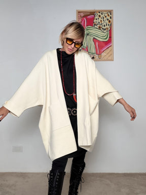 DEJA VU - Cardigan Oversize PANNA A25IL602/ PANNA DEJA VU 