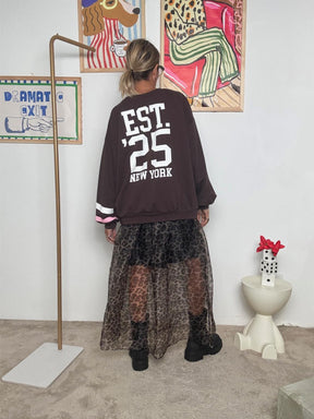 FEMALE - Felpa "NY College Vibes"  Streetwear con Attitudine!  MORO R51156/ MORO FEMALE 