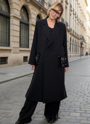 SUSY STAR - Giacca-Abito Swing Chic STSP120A/ NERO SUSY STAR 