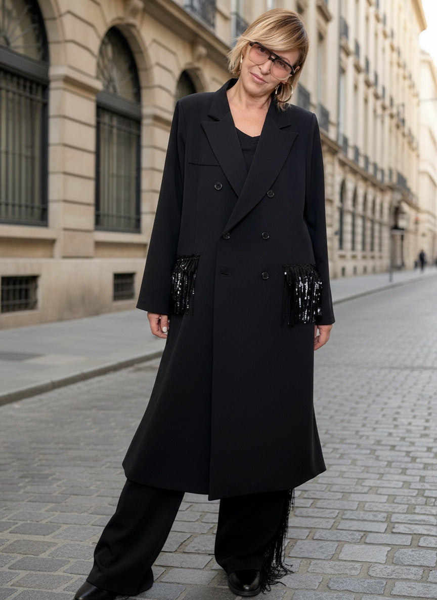 SUSY STAR - Giacca-Abito Swing Chic STSP120A/ NERO SUSY STAR 