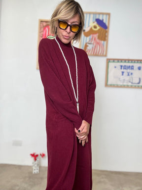 FEMALE - ABITO MUSE  ESSENZIALE E CHIC vino ZM22038/ VINO FEMALE 