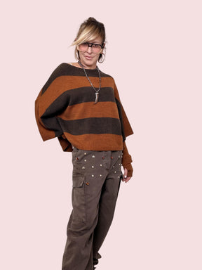 PHILIA LOFT - PANTALONE CARGO BIJOUX D01E0535/ MORO PHILIA LOFT 