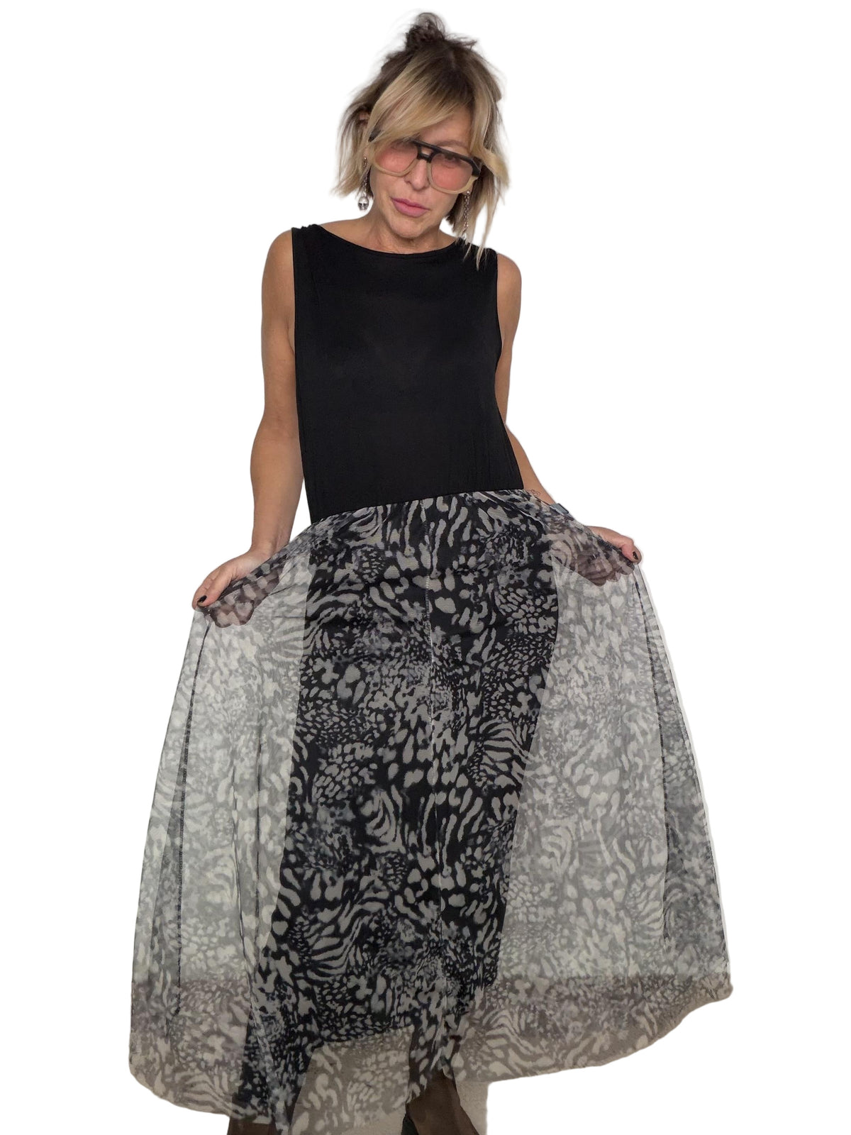 FEMALE - Abito Jungle Chic KAB3/ NERO FEMALE 