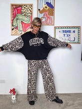 FEMALE - Felpa SOHO New York con maniche animalier nero M1582XH/ NERO FEMALE 