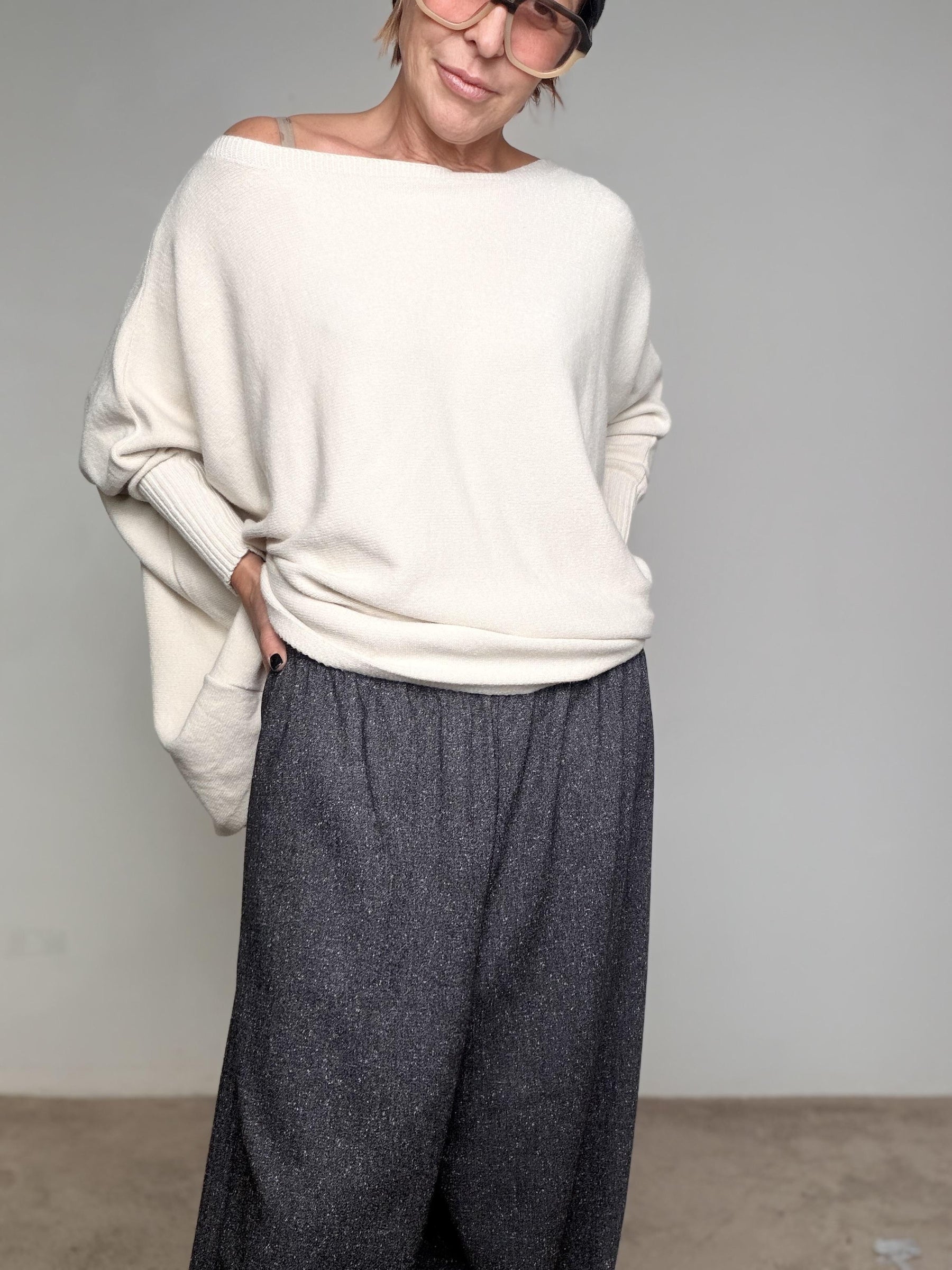 SUSY STAR - Pantalone Wide Soul S60898/ GRIGIO SUSY STAR 