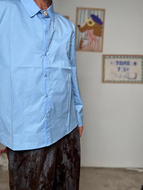 SUSY STAR -Camicia classica a maniche lunghe STS700326/ CELESTE SUSY STAR 