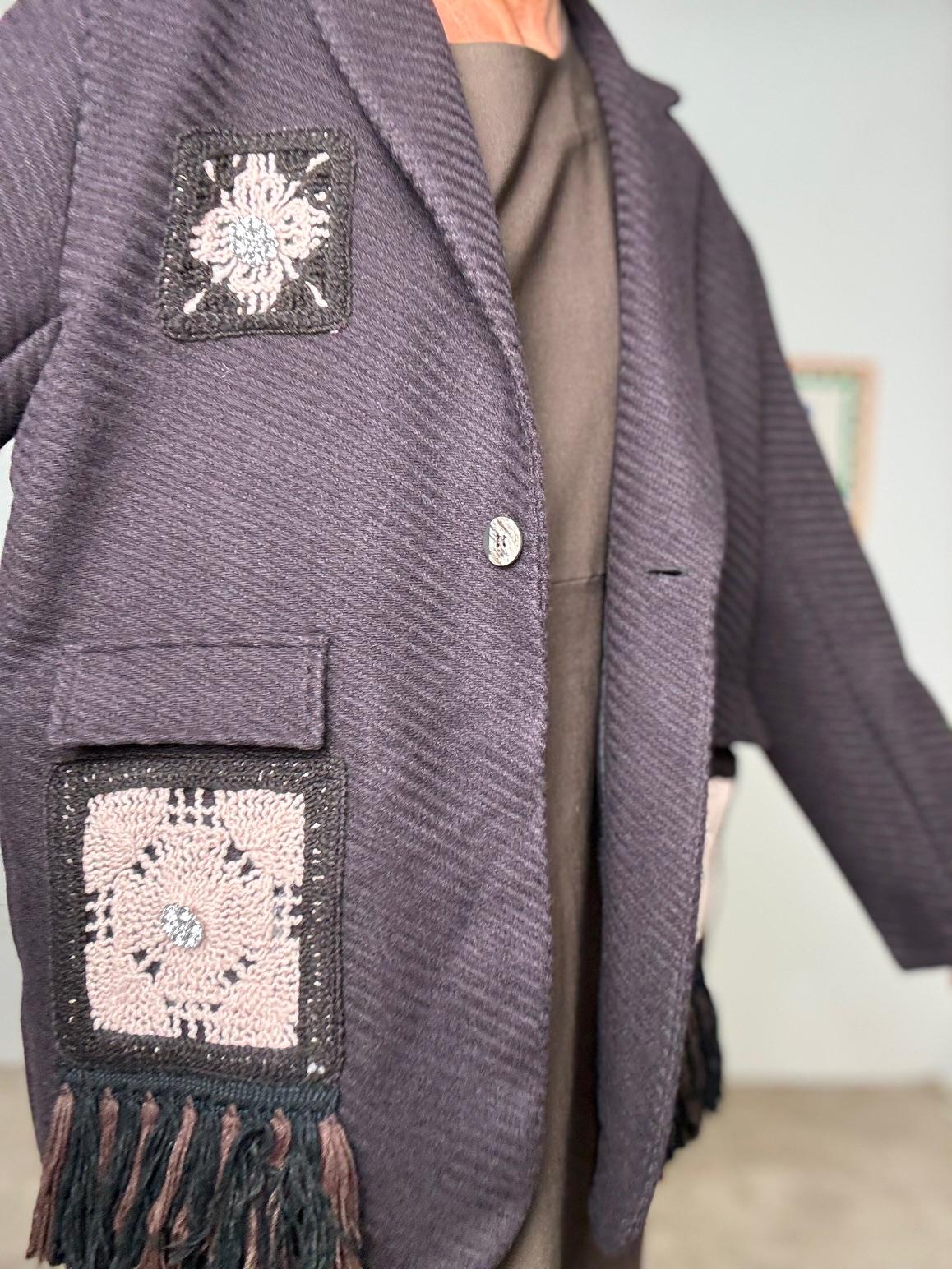 SUSY STAR - Giacca Cappottino Boho Chic STSS3085/ MORO SUSY STAR 