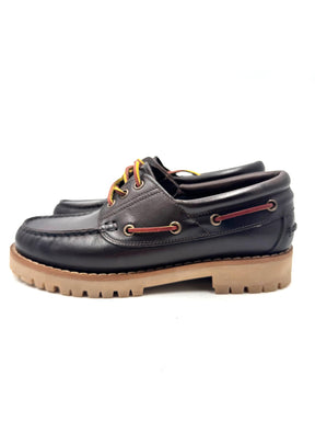 DIVINE FOLLIE - Scarpe donna in pelle stile boat con suola carrarmato 50D/ TDM DIVINE FOLLIE 