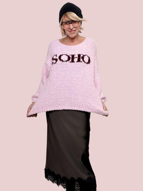 FEMALE - MAGLIA SOHO IN FILATO MORBIDO  URBAN CHIC A PROVA DI FREDDO ROSA 9620/ ROSA FEMALE 