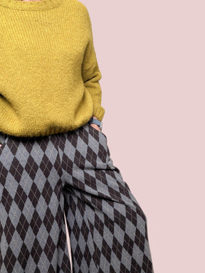 SOUVENIR - Pantalone Argyle Dream M36F1504/ ANTRA/MORO SOUVENIR 