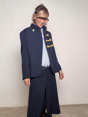 PHILIA LOFT -Giacca Majorette Chic  elegante, strutturata e super scenografica D01E1095/ BLU PHILIA LOFT 