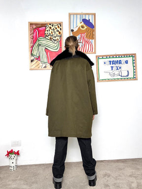 SUSY STAR - Parka donna  caldo, pratico e super trendy STG5849/ VERDE SUSY STAR 