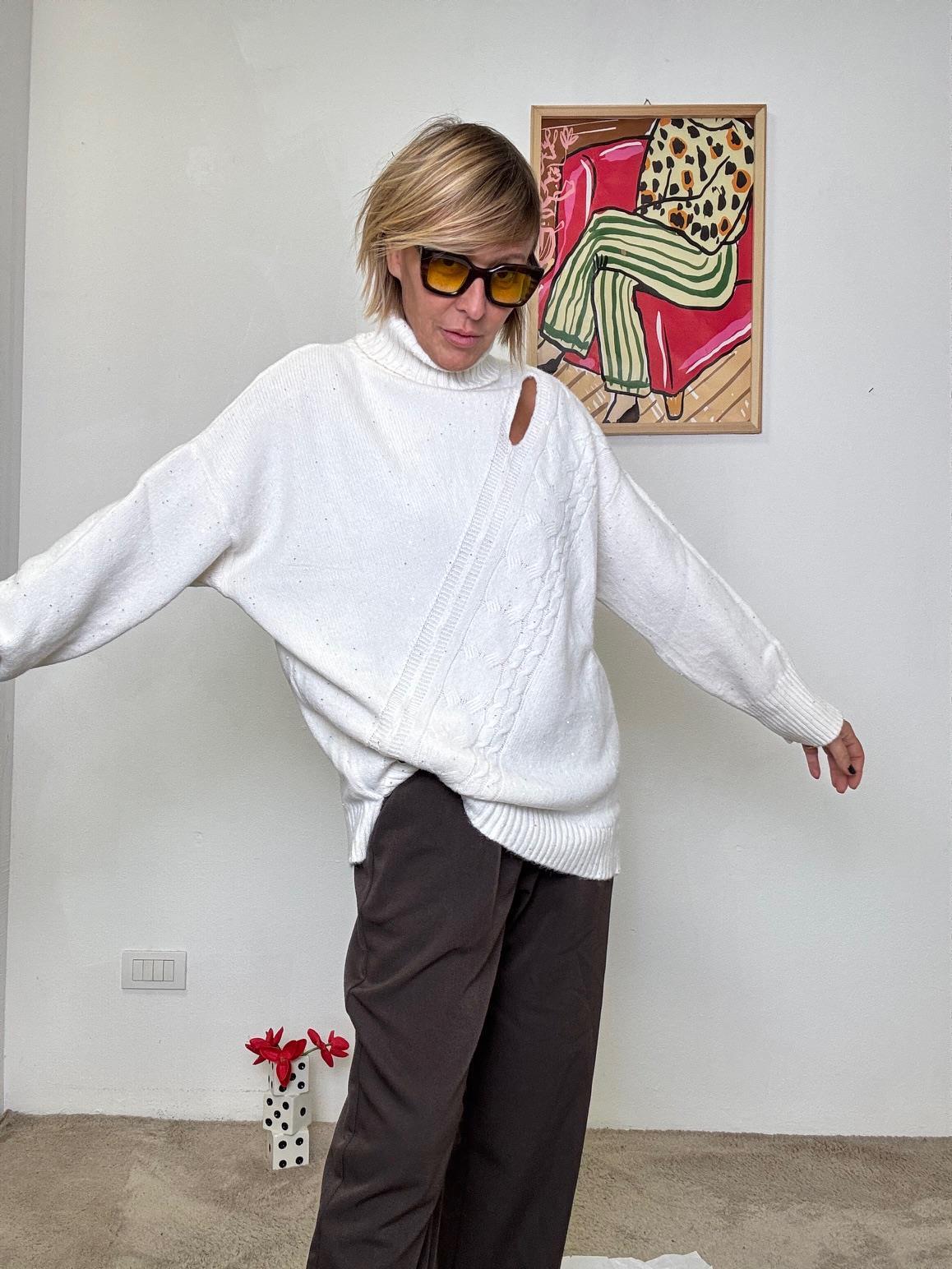 SUSY STAR -  maglia Choco Cut  CREMA STYZ66841/ CREMA SUSY STAR 