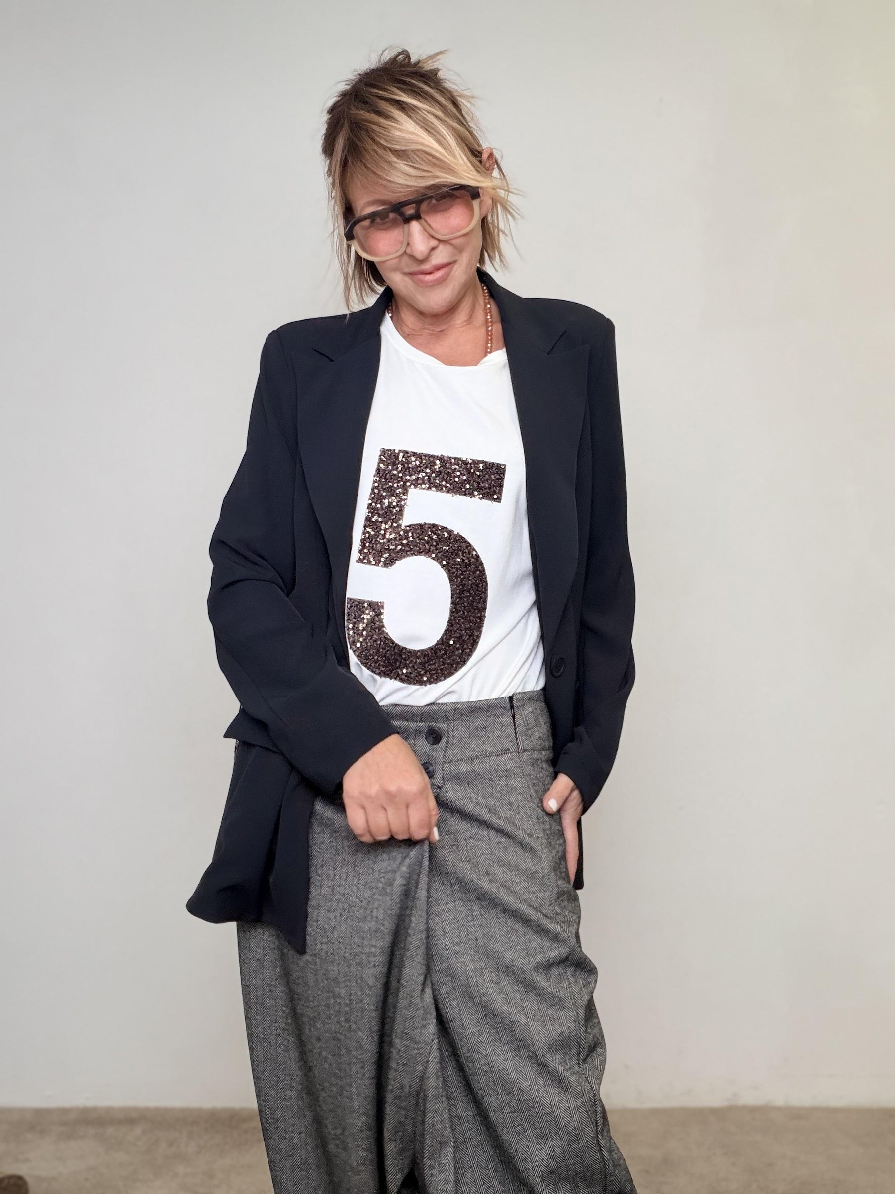 DEJA VYU - Pantalone Twist Style A25FL216/ GRIGIO DEJA VU 