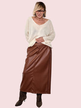 DEJA VU :Gonna Midi Eco-Leather  la chic che sta bene sempre AC5LU301/ CUOIO DEJA VU 