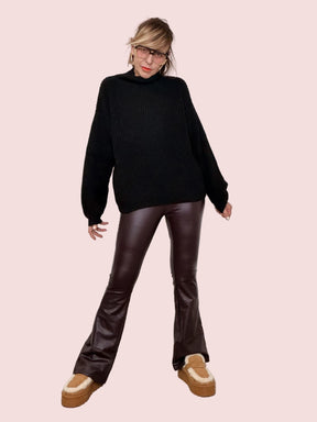 FEMALE - MAGLIA COCCOLA SOFT NERO 5535/ NERO FEMALE 