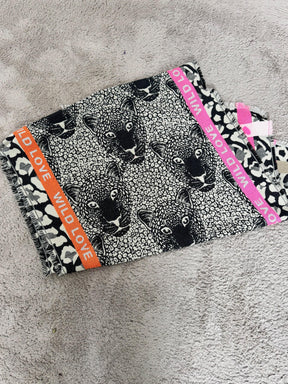 SUSY MIX- Stola Wild Love  Grinta animalier con cuore selvaggio SP1209 FANTASIA SUSY MIX 