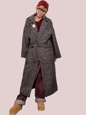 PHILIA LOFT - Cappotto Maxi Relax D01N0856/ MORO PHILIA LOFT 