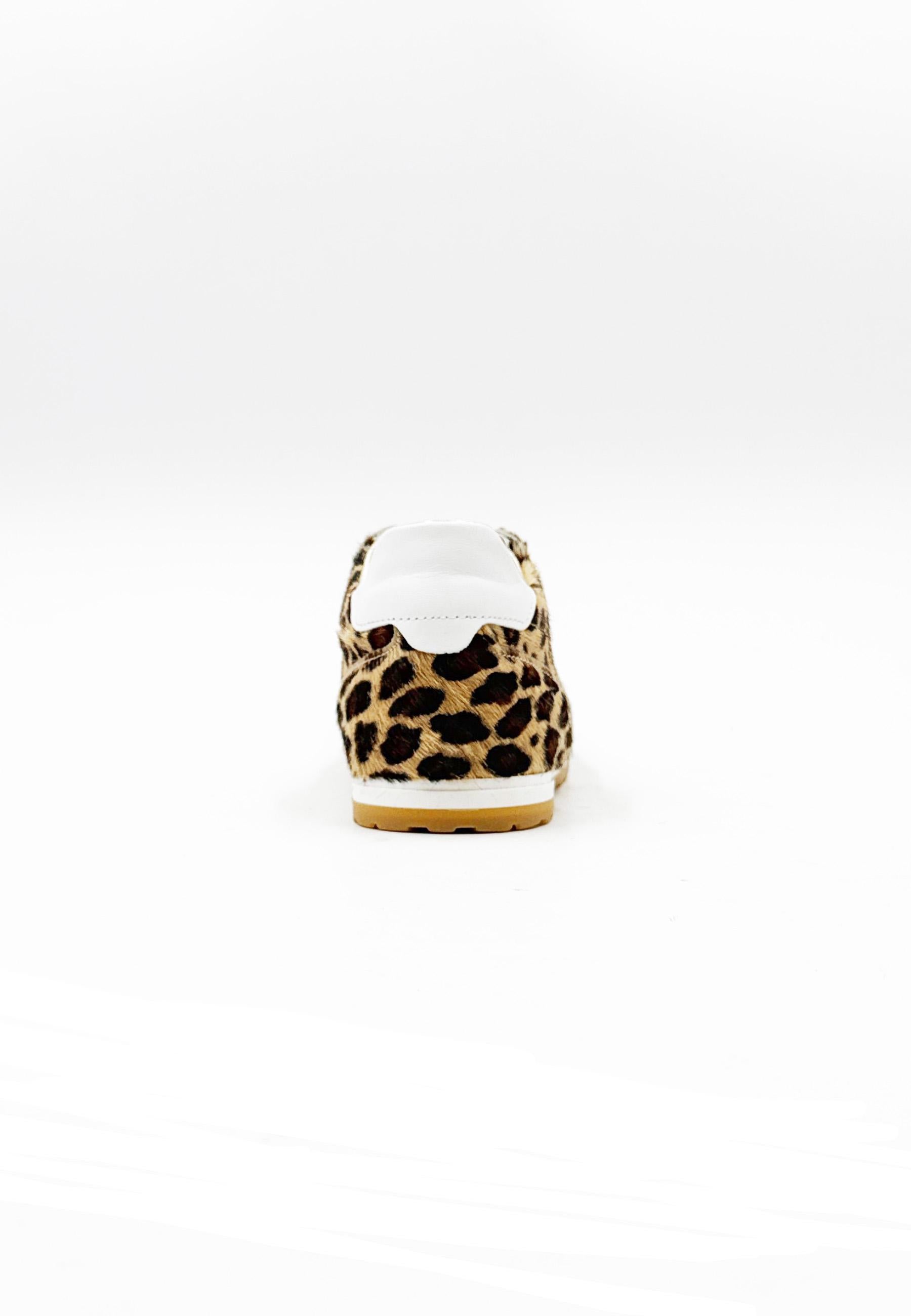 DIVINE FOLLIE - Sneakers leopardate effetto cavallino  Ruggisci con stile! ALCE V112IT/ MACULATO DIVINE FOLLIE 