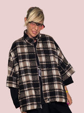 DEJA VU Cappotto corto a quadri in stile over A25LU610/ CHECK DEJA VU 