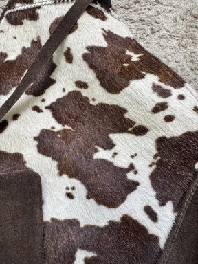 SUSY MIX - Borsa Shopper Asimmetrica in Suede & Cavallino  Selvaggia, Sofisticata, Unica! GISELLEPONY/ LATTE SUSY MIX 