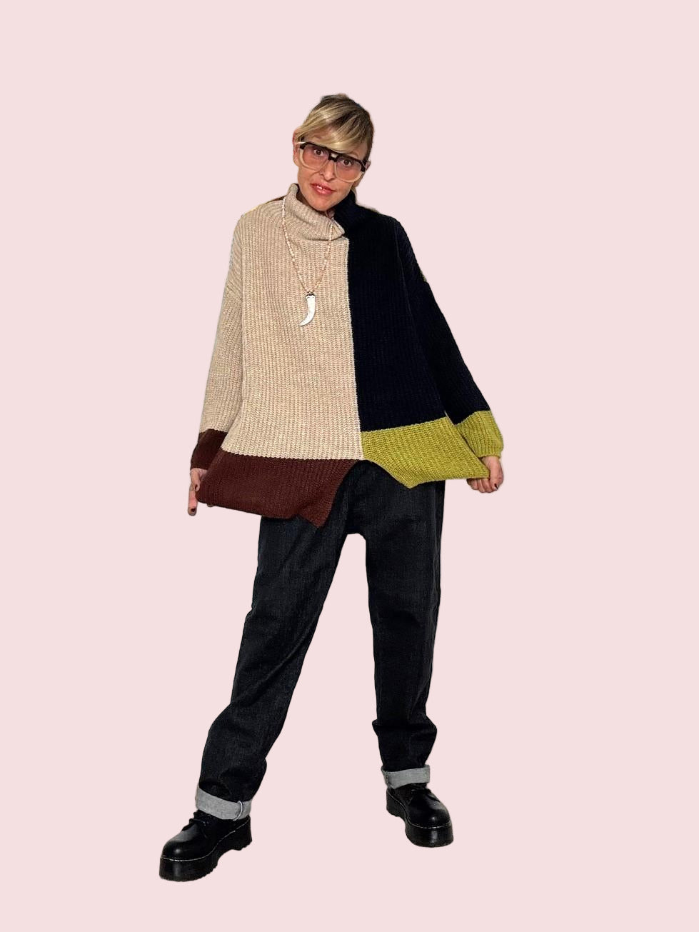 SUSY STAR - Maglia donna multicolore  stile moderno e comfort assoluto ST4666/ FANTASIA SUSY STAR 